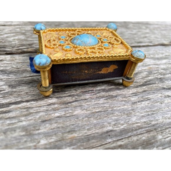 Vintage Lenwile Ardalt Porcelain Glass Jewel Vanity Set Box Match safe Trays - Picture 12 of 16